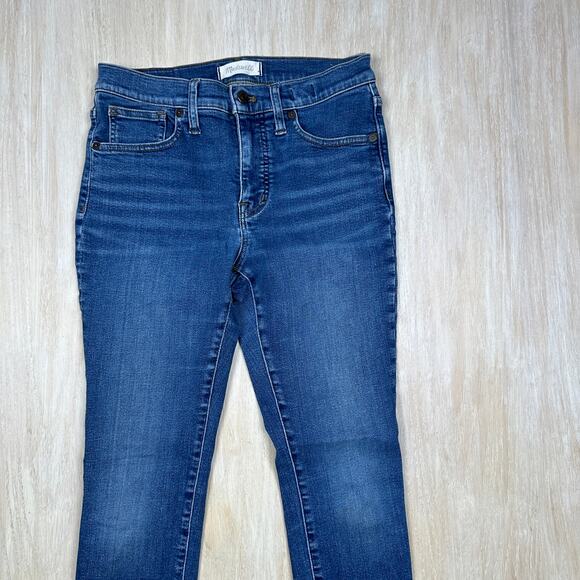 Madewell 9" Mid Rise Skinny Leg Stretch Casual Everyday Classic Denim Jeans 27 - Picture 2 of 15